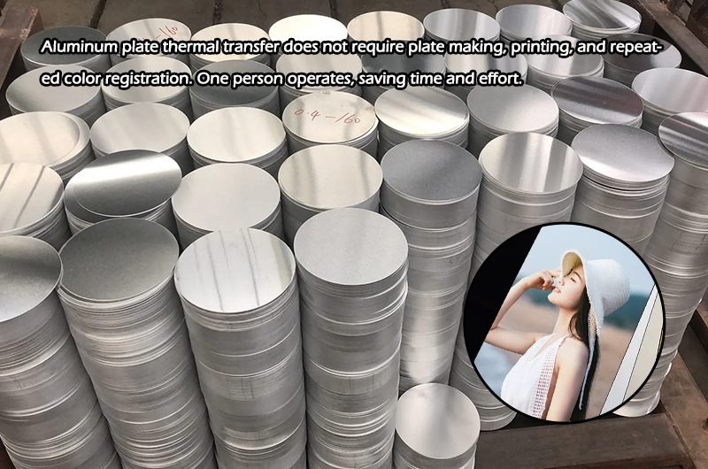 Round aluminum blanks for sublimation
